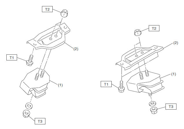 ОПОРЫ ДВИГАТЕЛЯ Subaru Impreza