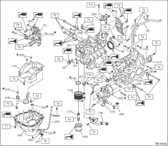 БЛОК ЦИЛИНДРОВ Subaru Impreza двигатель 2.5