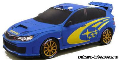 Subaru Impreza WRC модель из бумаги